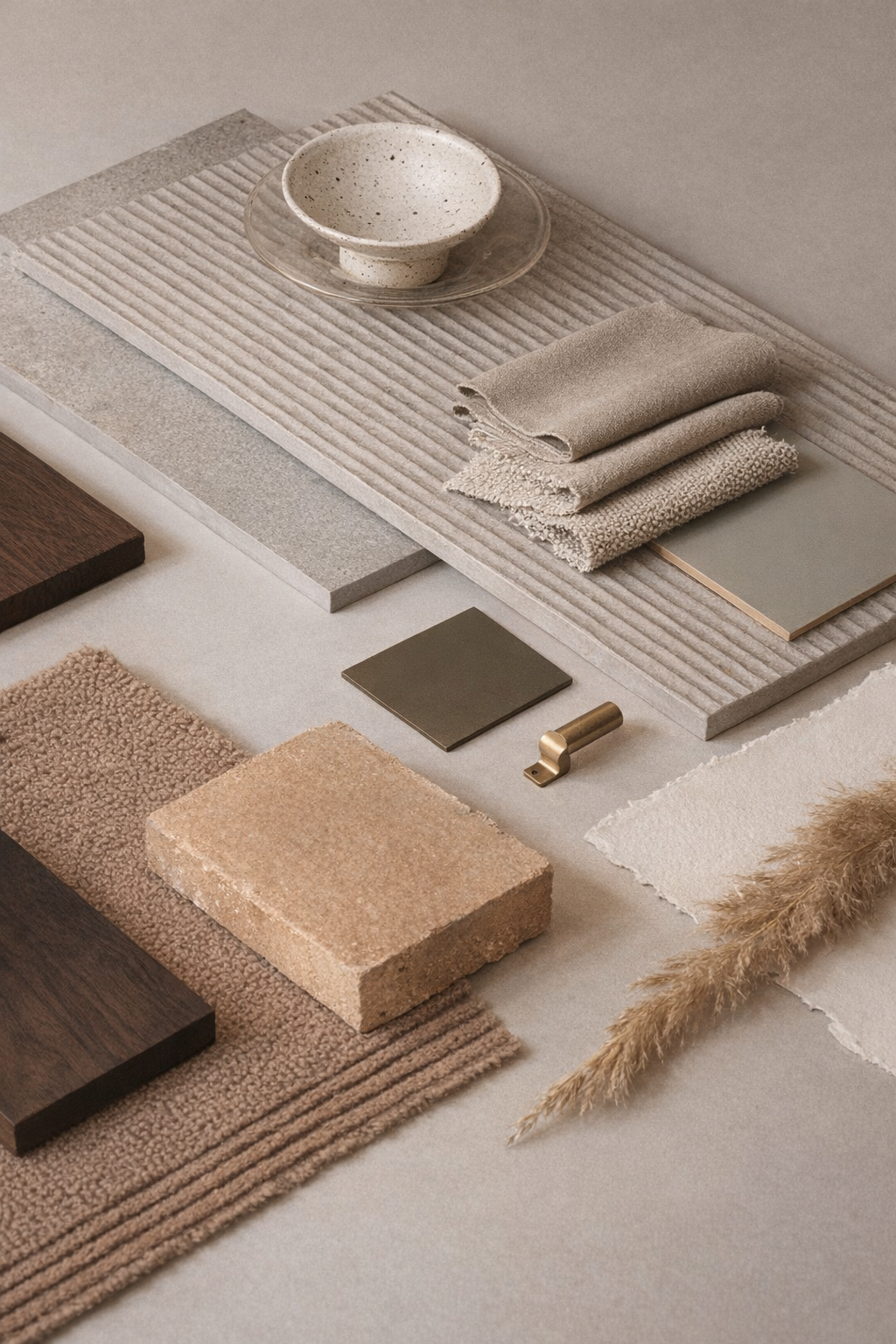 Interior designer's material moodboard